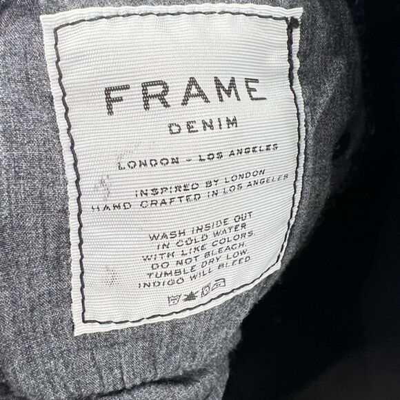 FRAME Le Skinny de Jeanne Ripped Jeans Black Size‎ 27 - Picture 6 of 12